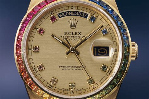 rolex day-date rainbow|Rolex Day-Date models.